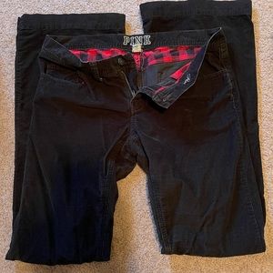 Vs PINK black SOFT corduroy flare leg!